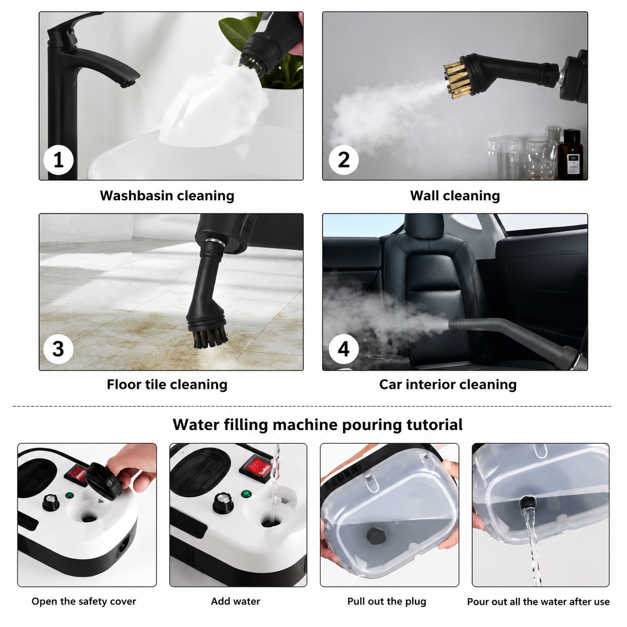 SteamClean Pro – Kraftfull ångrengörare för hem och bil